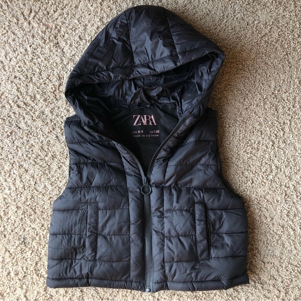Kids Zara lightweight heat-sealed puffer vest